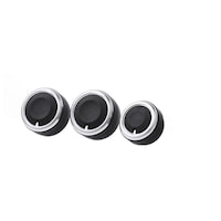 Set 3 butoane negre ornamente climatic A/C aer conditionat Volkswagen Golf 5, Passat B6, Skoda Octavia