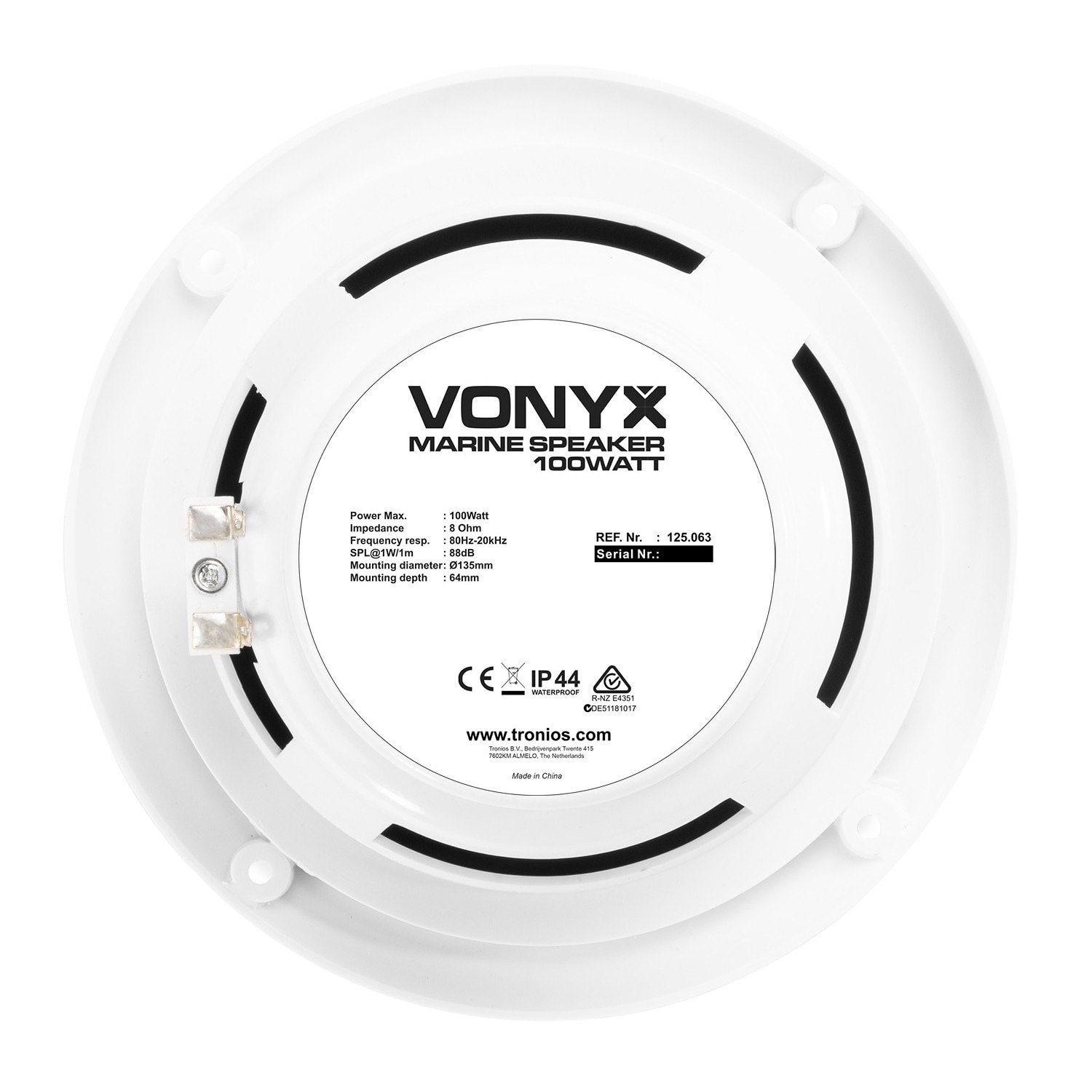 Set de 2 difuzoare de tavan, IP44, 6.5", 45W RMS, Vonyx MSV65