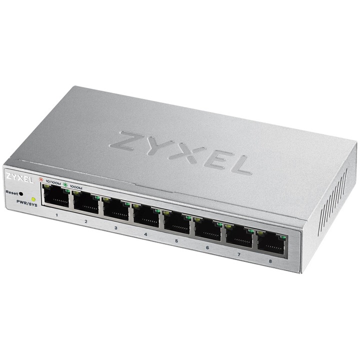 Switch ZyXEL GS1200-8, 8 Port Gigabit webmanaged
