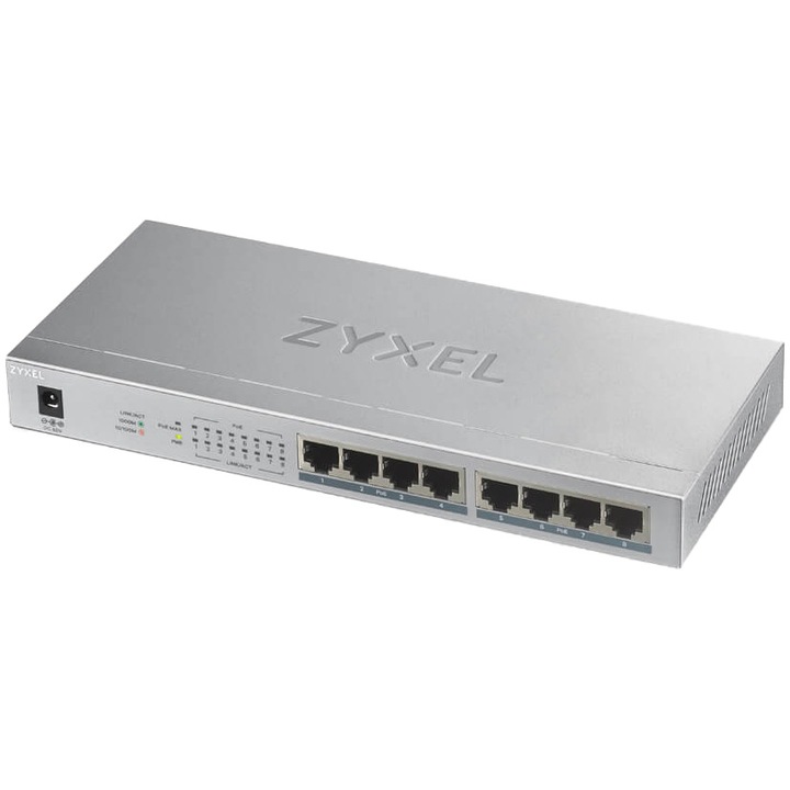 Switch ZyXEL GS1008-HP 8-Port Gigabit Desktop PoE+ Unmanaged Desktop