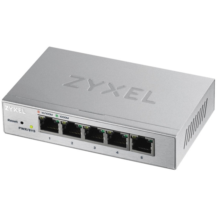Switch ZyXEL GS1200-5, 5 Port Gigabit webmanaged