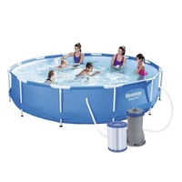 set piscina rotunda cu pompa de filtrare cadru metalic 366 x 76 cm rezerva filtru pompa piscina si lichid 1l pentru limpezirea apei imagen 29_0_
0
