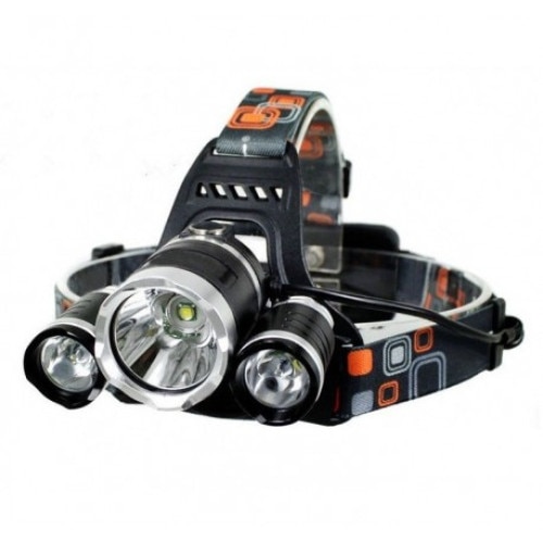 Lanterna frontala cu LED Reflection Vision® si 2x Acumulatori 18650, Zoom Cree 5W x 3, material ABS + Metal