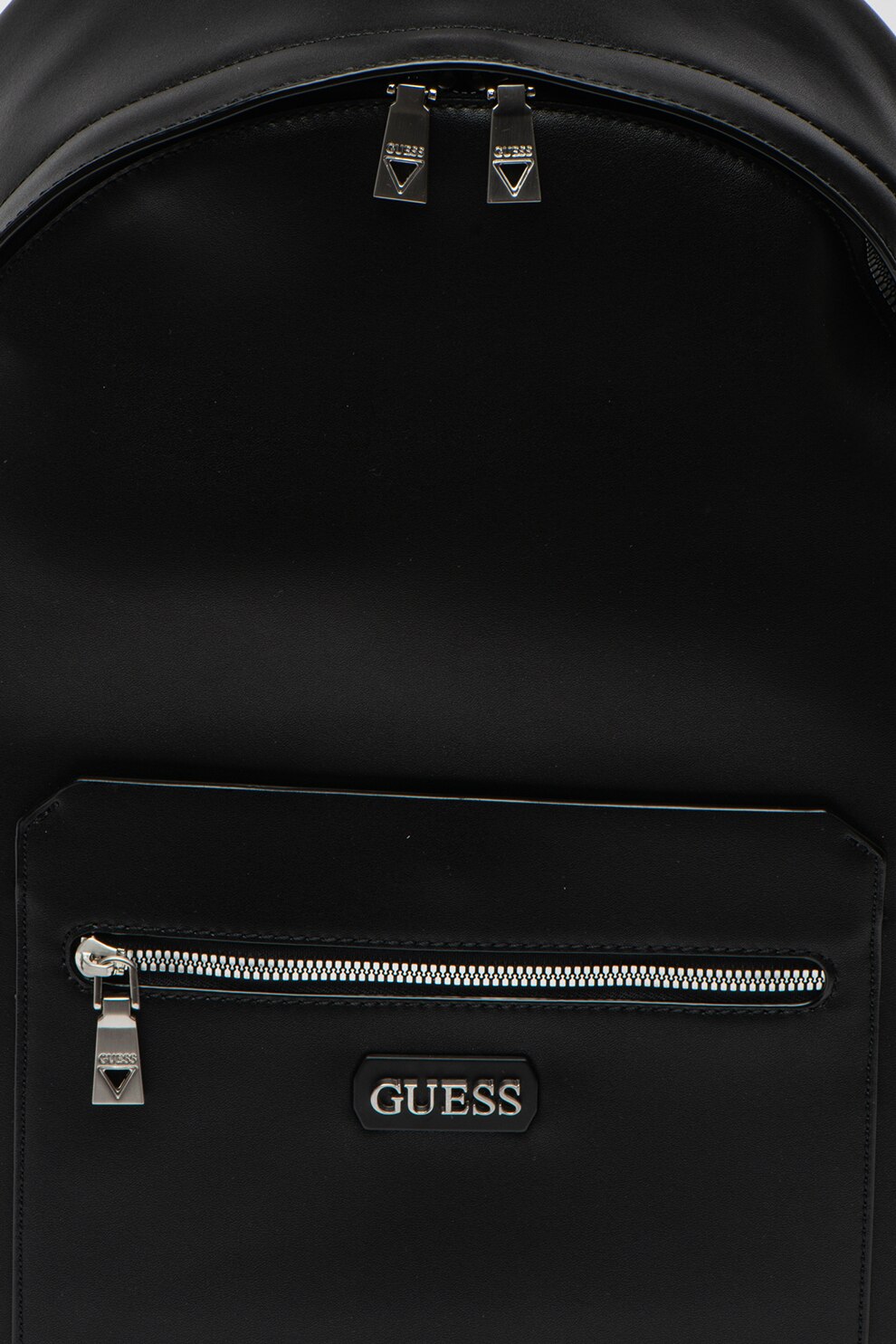 Guess, Rucsac din piele ecologica cu compartiment pentru laptop Dan, Negru