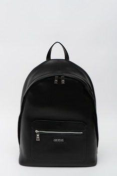 Guess, Rucsac din piele ecologica cu compartiment pentru laptop Dan, Negru Guess, Rucsac din piele ecologica cu compartiment pentru laptop Dan, Negru