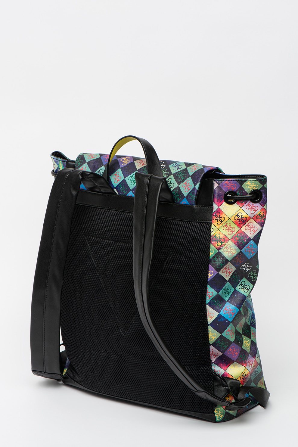 Guess, Rucsac cu compartiment pentru laptop Salameda, Negru/Verde/Albastru