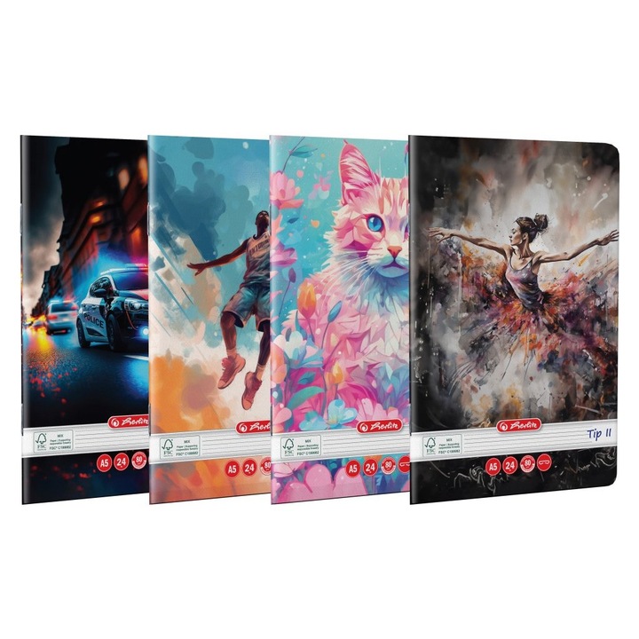 Notebook Type 2, 24 pages, Herlitz