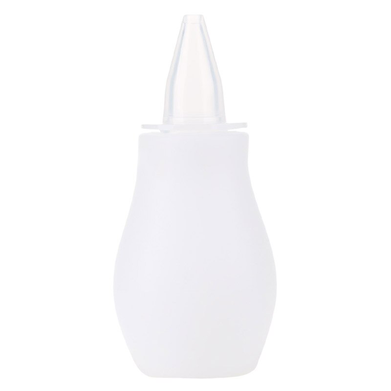 Aspirator nazal cu varf din silicon 0+ luni Canpol Babies 2/118A, Alb