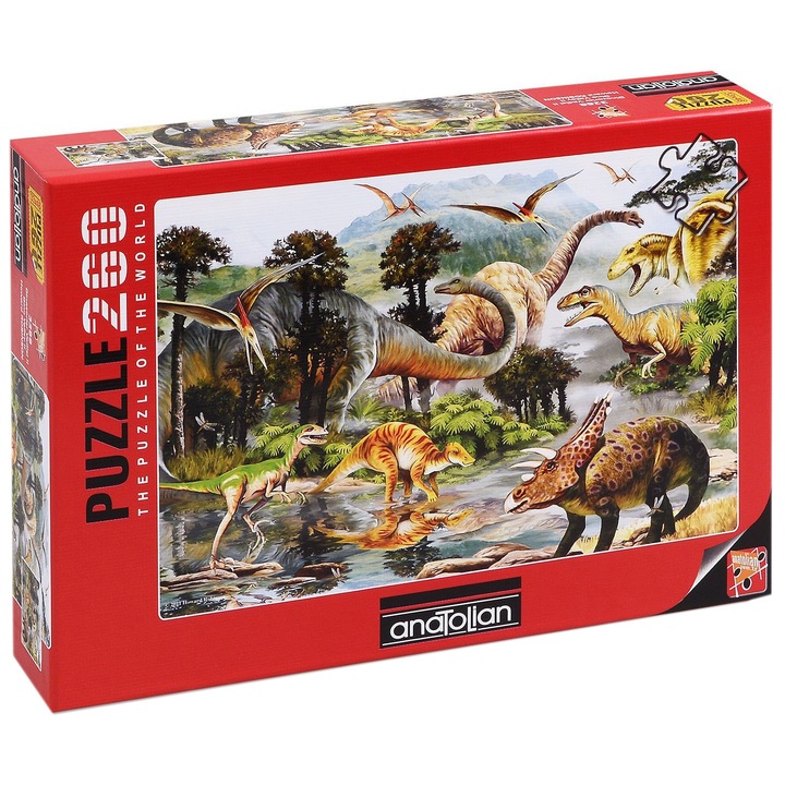 Пъзел Anatolian - Dino valley II, 260 части