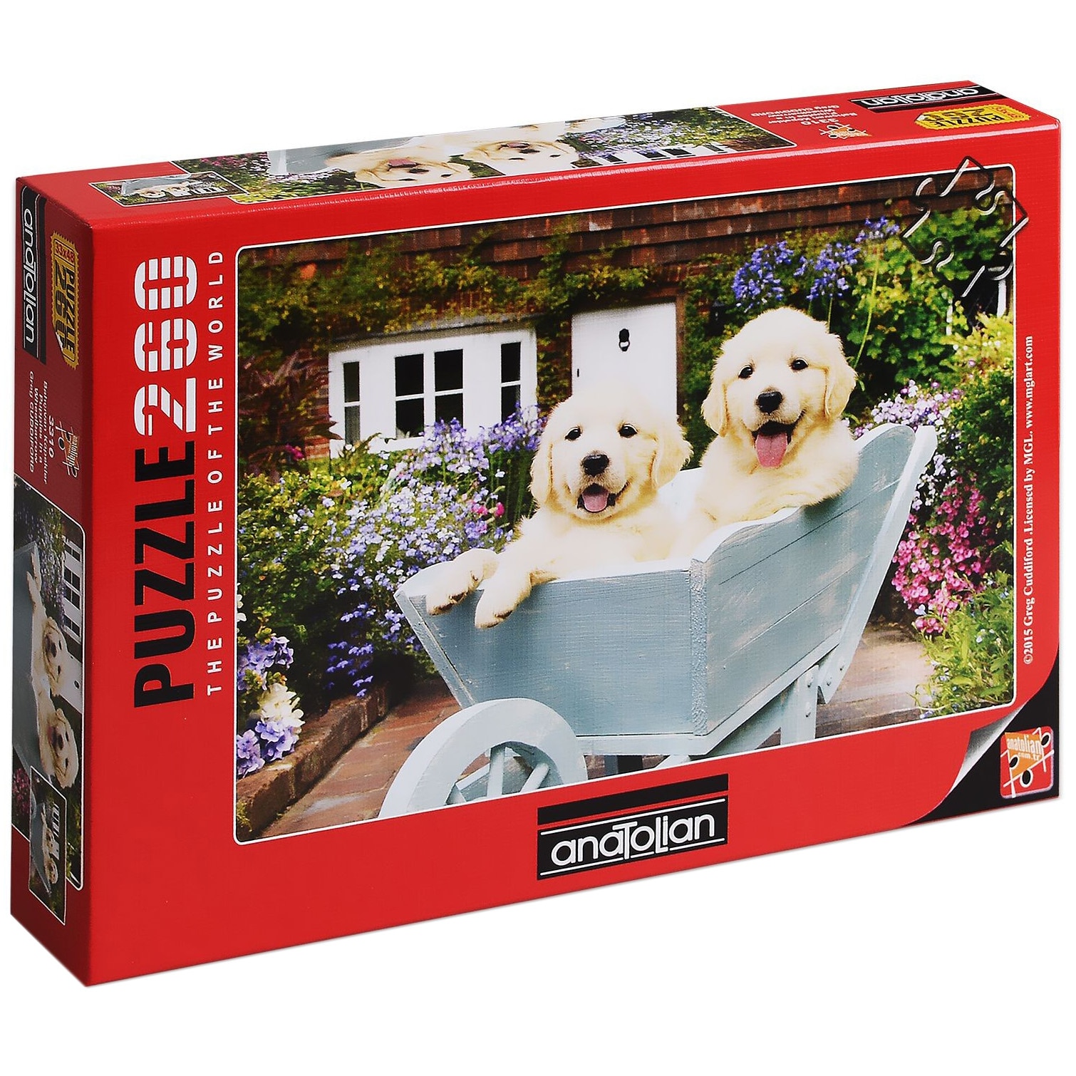Puzzle Anatolian - Puppies in a wheelbarrow, 260 piese