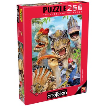 Puzzle Anatolian - Dino selfie, 260 piese