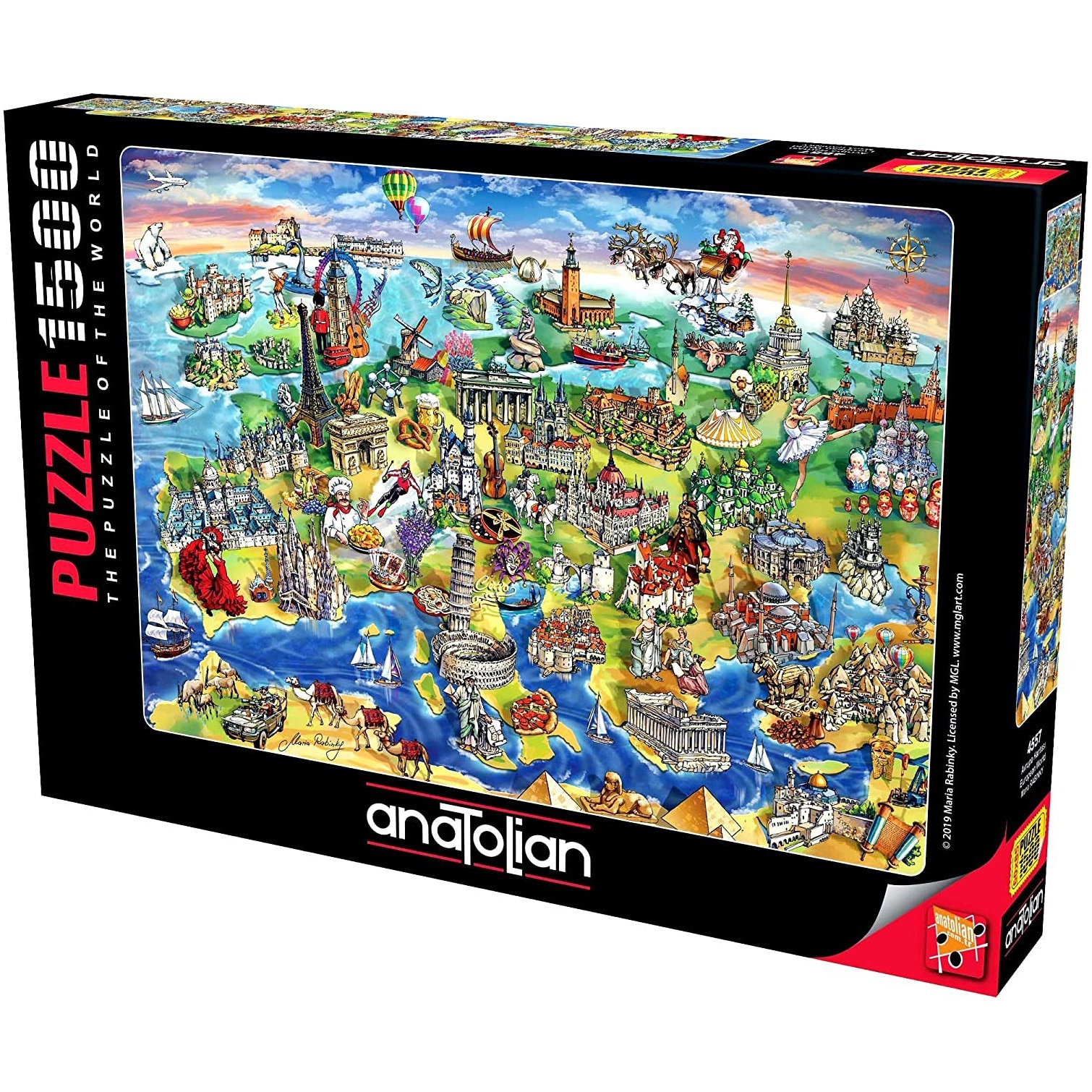 Puzzle Anatolian - Maria Rabinky, European world, 1500 piese