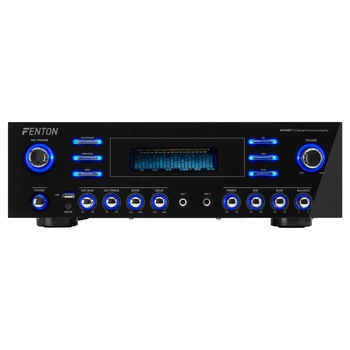 Amplificator 5.0 Surround HQ, Bluetooth/USB, 5 canale, 180W RMS, Fenton AV340BT Amplificator 5.0 Surround HQ, Bluetooth/USB, 5 canale, 180W RMS, Fenton AV340BT