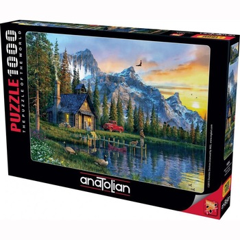 Puzzle Anatolian - Sunset cabin, 1000 piese Puzzle Anatolian - Sunset cabin, 1000 piese