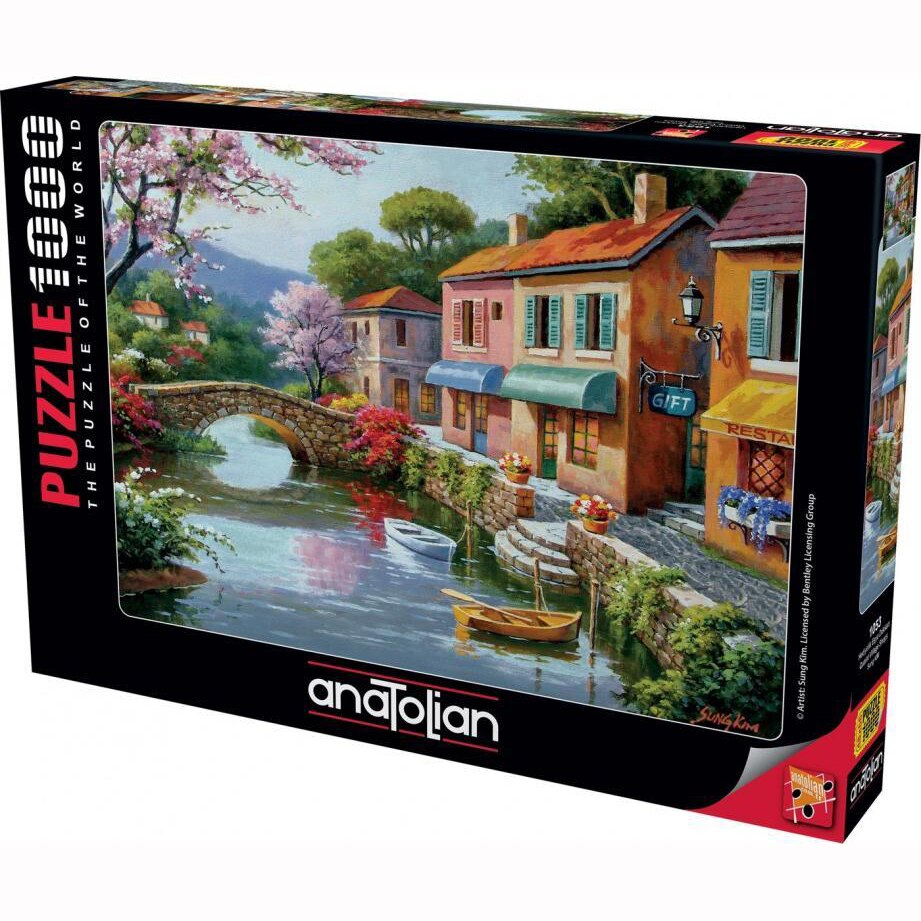 Puzzle Anatolian - Quaint village shops, 1000 piese