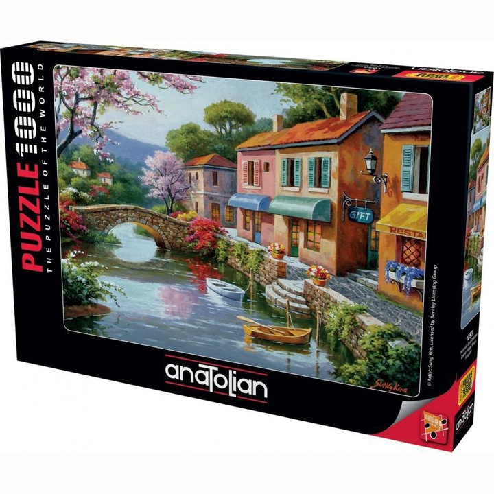 Anatolian Quaint village shops puzzle, 1000 darabos
