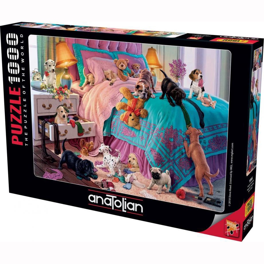 Puzzle Anatolian - Naughty puppies, 1000 piese