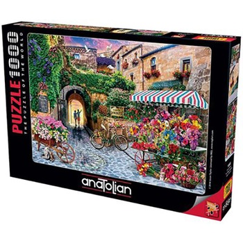 Puzzle Anatolian - The flower market, 1000 piese