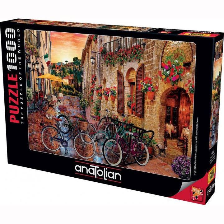Пъзел Anatolian - Biking in Tuscany, 1000 части
