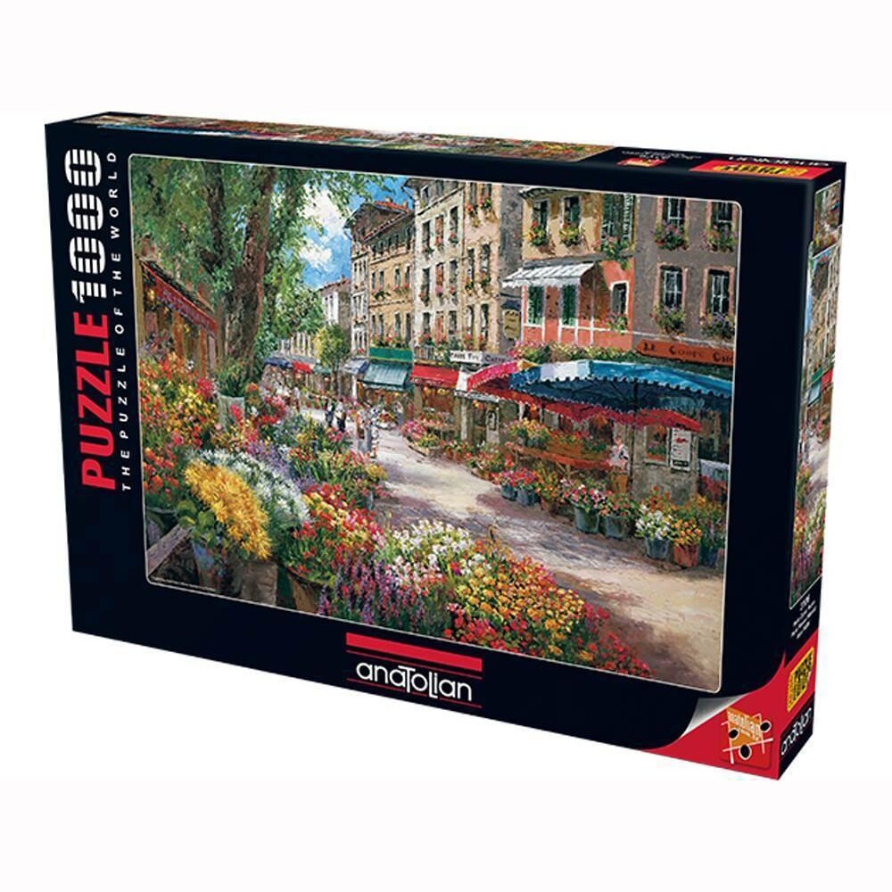 Puzzle Anatolian - Paris flower market, 1000 piese