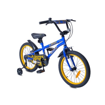 Bicicleta cu roti ajutatoare Byox Pixy Blue 18 inch Bicicleta cu roti ajutatoare Byox Pixy Blue 18 inch