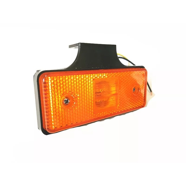 Fristom oldalsó lámpa LED-del és tartóval, 12v-24v, sárga fény