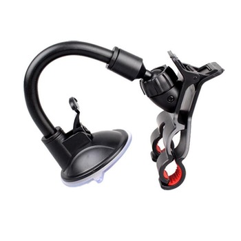 Suport telefon auto Edman X1 cu ventuza si brat ajustabil pentru masina, Negru Suport telefon auto Edman X1 cu ventuza si brat ajustabil pentru masina, Negru