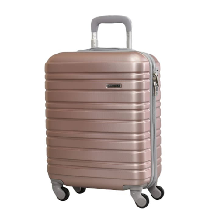 Куфар Perfect line за ръчен багаж ABS 8094 , 55/40/20 , Светло розов