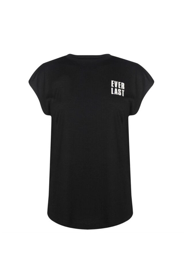 Tricou lung din bumbac, Everlast, Negru, L EU