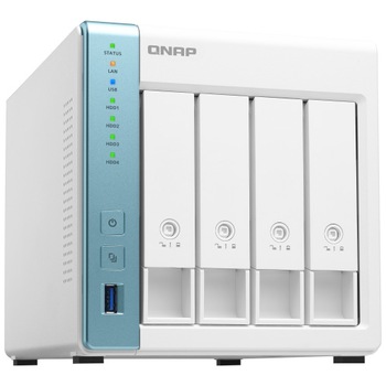 Network Attached Storage Qnap TS-431K, Alpine AL-214, 4-core, 1.7GHz , 32-bit ARM, 1GB DDR3, 4 drive bay Network Attached Storage Qnap TS-431K, Alpine AL-214, 4-core, 1.7GHz , 32-bit ARM, 1GB DDR3, 4 drive bay