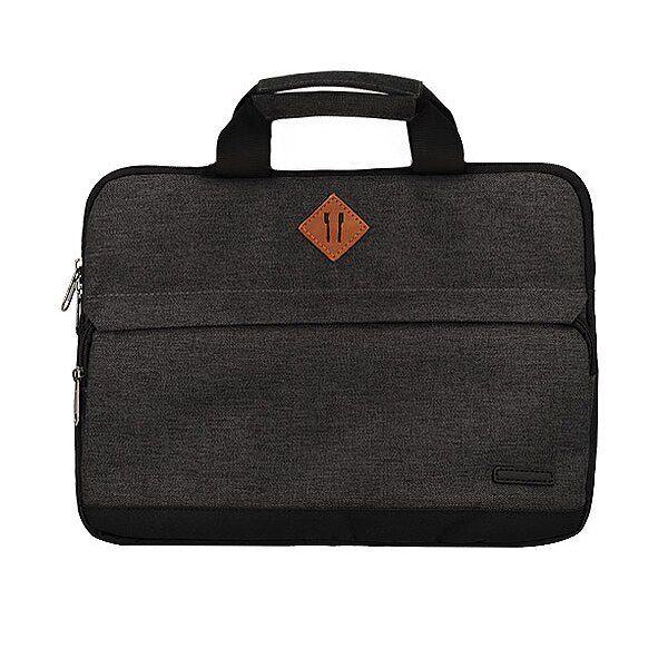 Geanta Textil 15.5'' FASHION Gri - Neagra