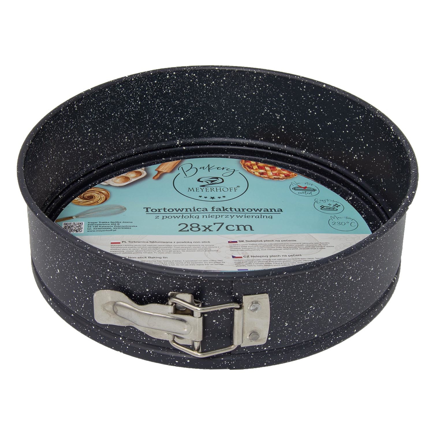 Forma pentru tort cu fund detasabil 28x7cm, teflonat
