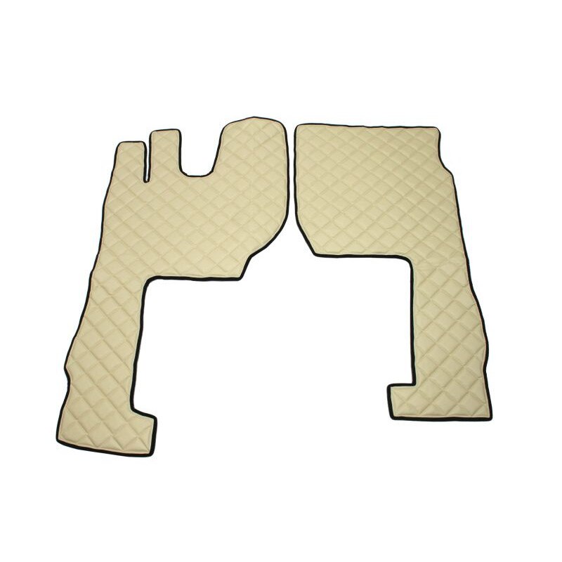 Set 2 covorase camion F-Core, Piele-ECO, pentru VOLVO FH 16 II, 2012+, Bej