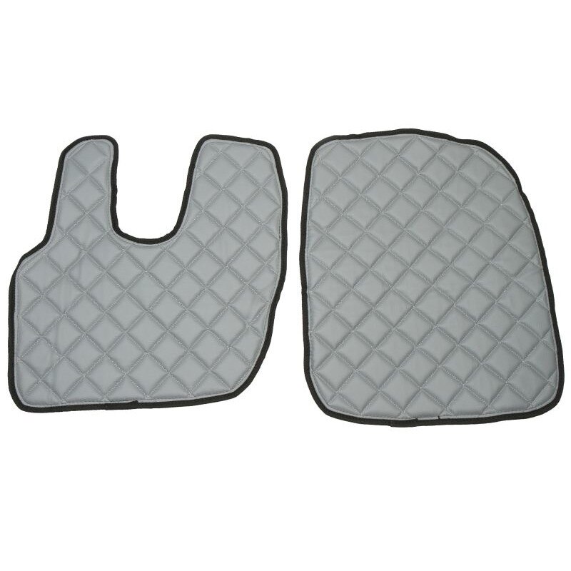Set 2 covorase camion F-Core, Piele-ECO, pentru Renault T, 2013+, Gri