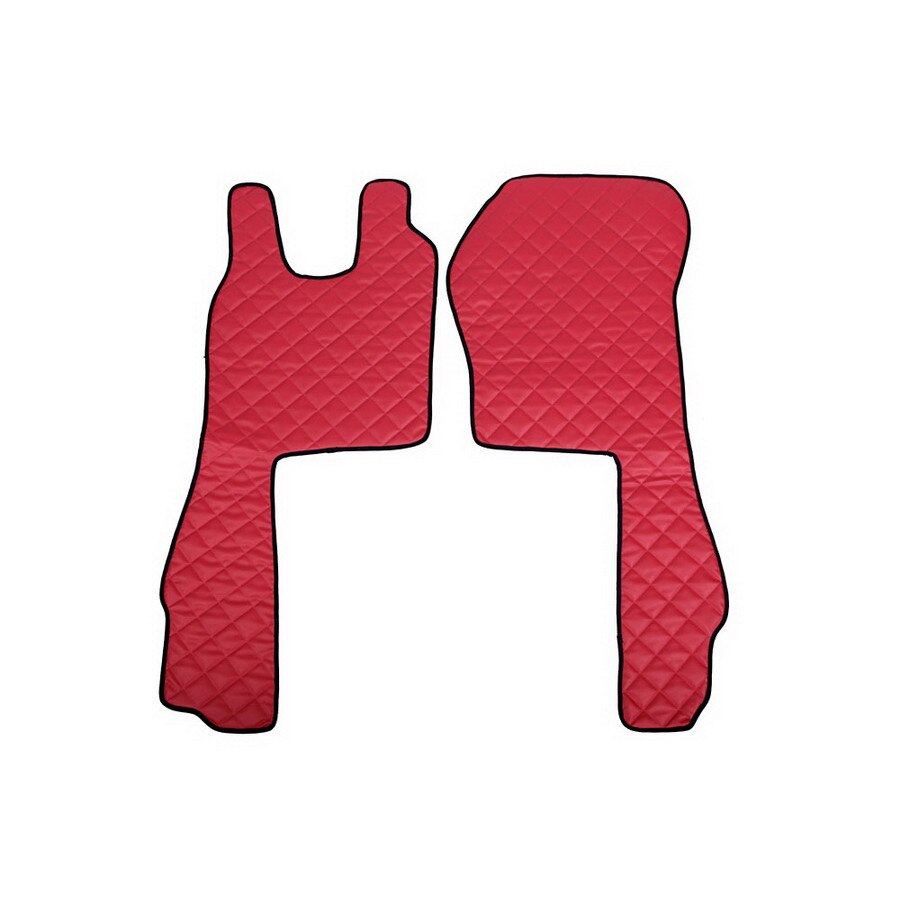 Set 2 covorase camion F-Core, Piele-ECO, pentru SCANIA P,G,R,T, 2007+, Rosu