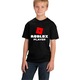 Tricou bumbac copii Roblox Player, Negru, 10-11 ani