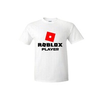 Tricou bumbac copii Roblox Player, Alb, 7-8 ani