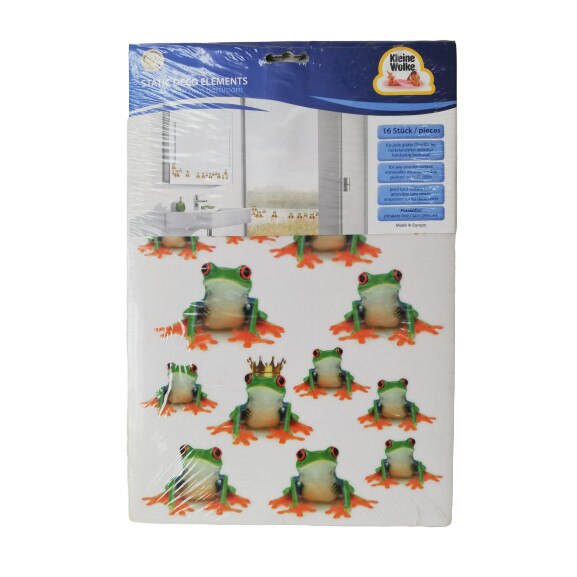 Set sticker adeziv broscute pentru baie, 16 piese