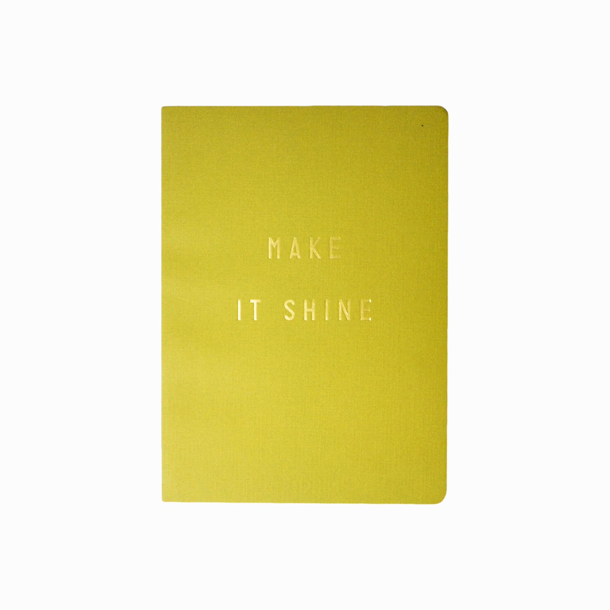 Agenda Make It Shine, 18 x 13 cm, Galben