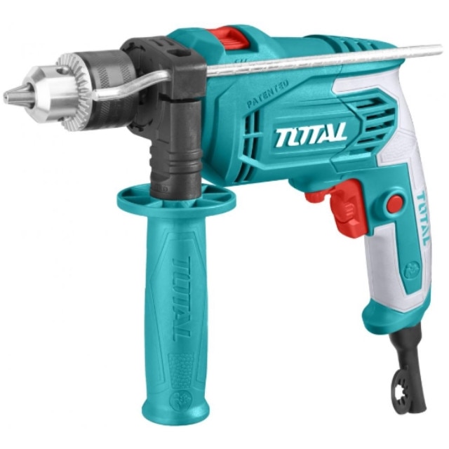 Masina de gaurit cu percutie TOTAL, 13mm, 3000rpm, 650W (ND)