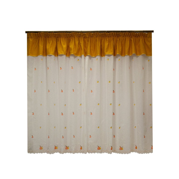 Perdea de bucatarie in cu fructe 300 x 160