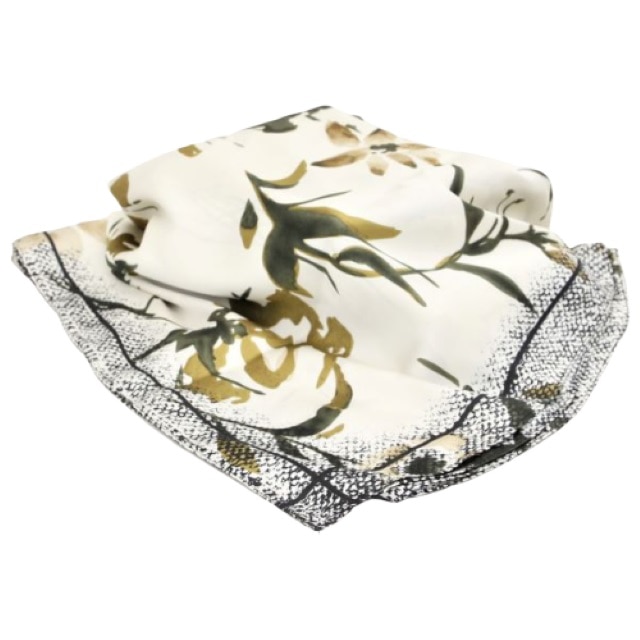 Esarfa Caza Pelletteria model imprimat crem