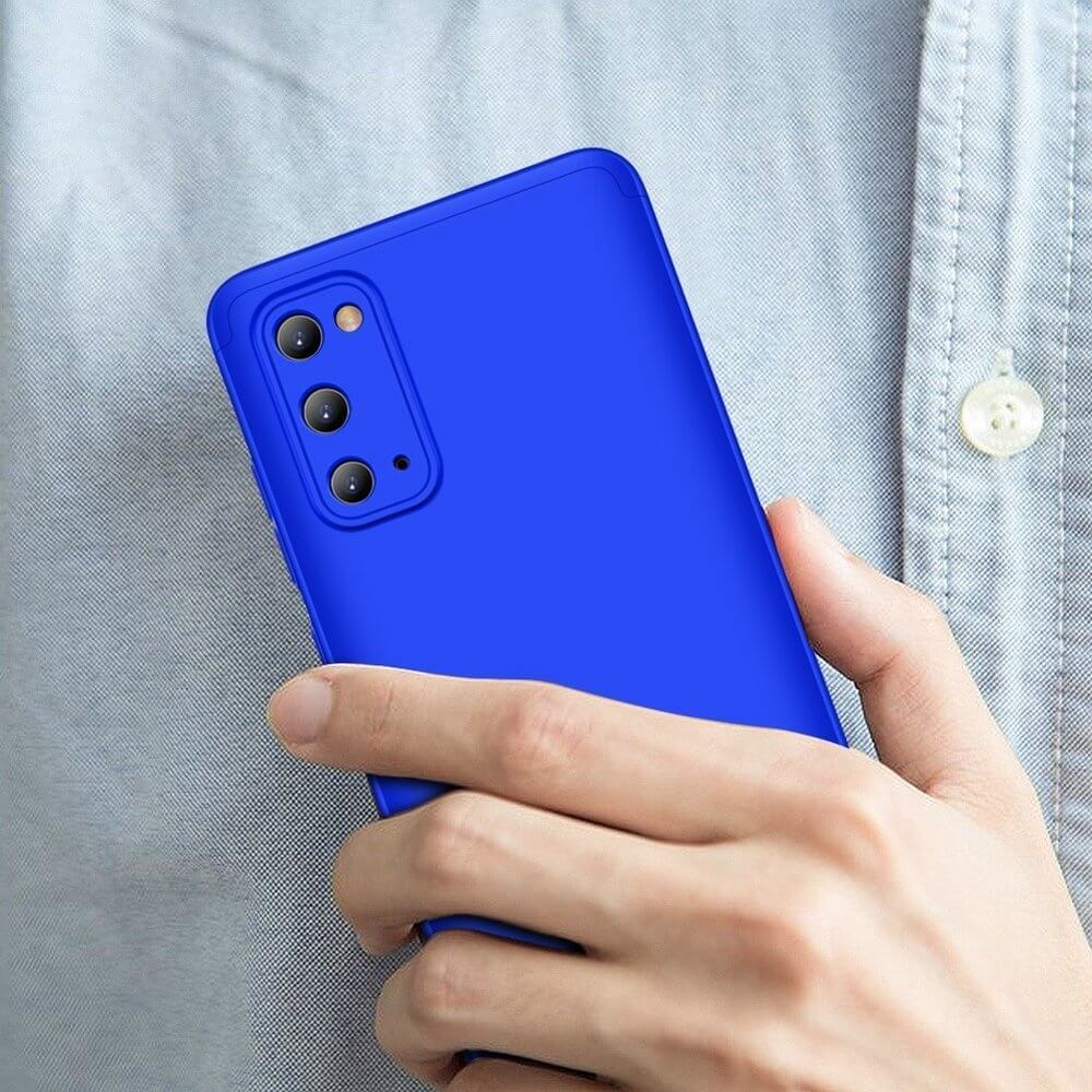 Husa Samsung S20, Protectie 360 - Fata, Spate si Laterale, GKK, Albastru