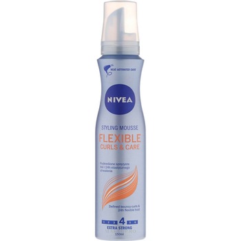 Spuma Nivea Flexible Curls Extra Strong 4, 150 ml Spuma Nivea Flexible Curls Extra Strong 4, 150 ml