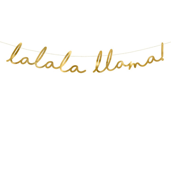 Гирлянд Llama Party Gold