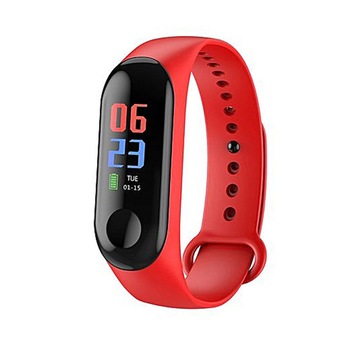 Ceas inteligent, M3, bratara, rosu Ceas inteligent, M3, bratara, rosu