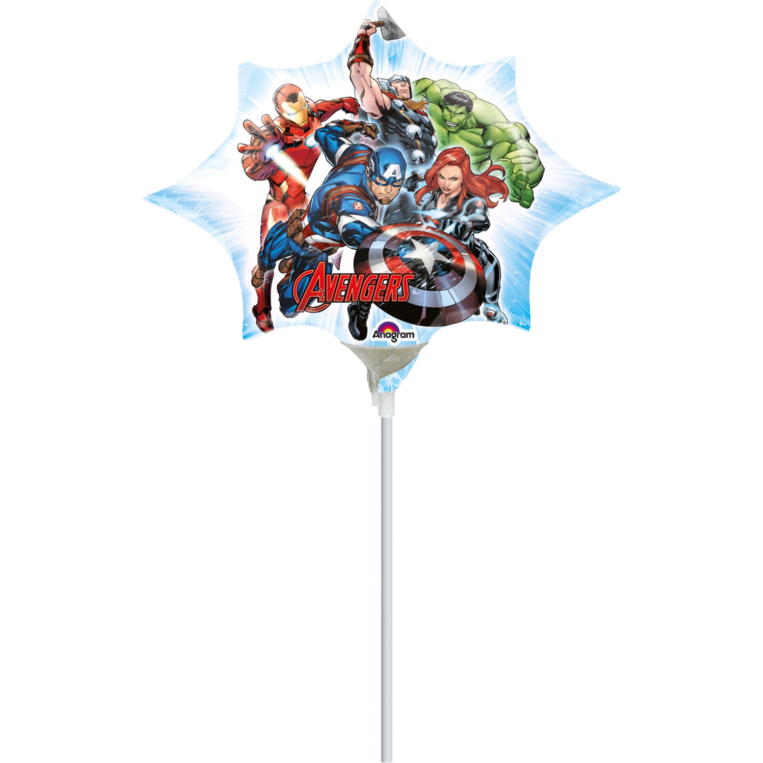 Balon Folie Mini Figurina Avengers (Aer) , 25x27cm, AMS 34658 02