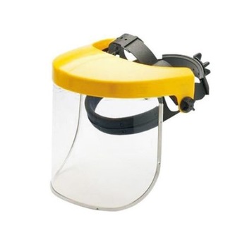 Casca cu viziera protectie Motocoasa, material din plasa Casca cu viziera protectie Motocoasa, material din plasa