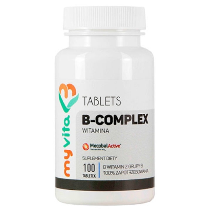 Хранителна добавка, Витамин B Complex, B Complex - 100 таблетки (100 дози)