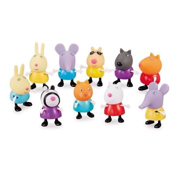 Folie 10 figurine Peppa Pig, 20 cm, Multicolor, + 3 ani, Urban Trends ® Folie 10 figurine Peppa Pig, 20 cm, Multicolor, + 3 ani, Urban Trends ®